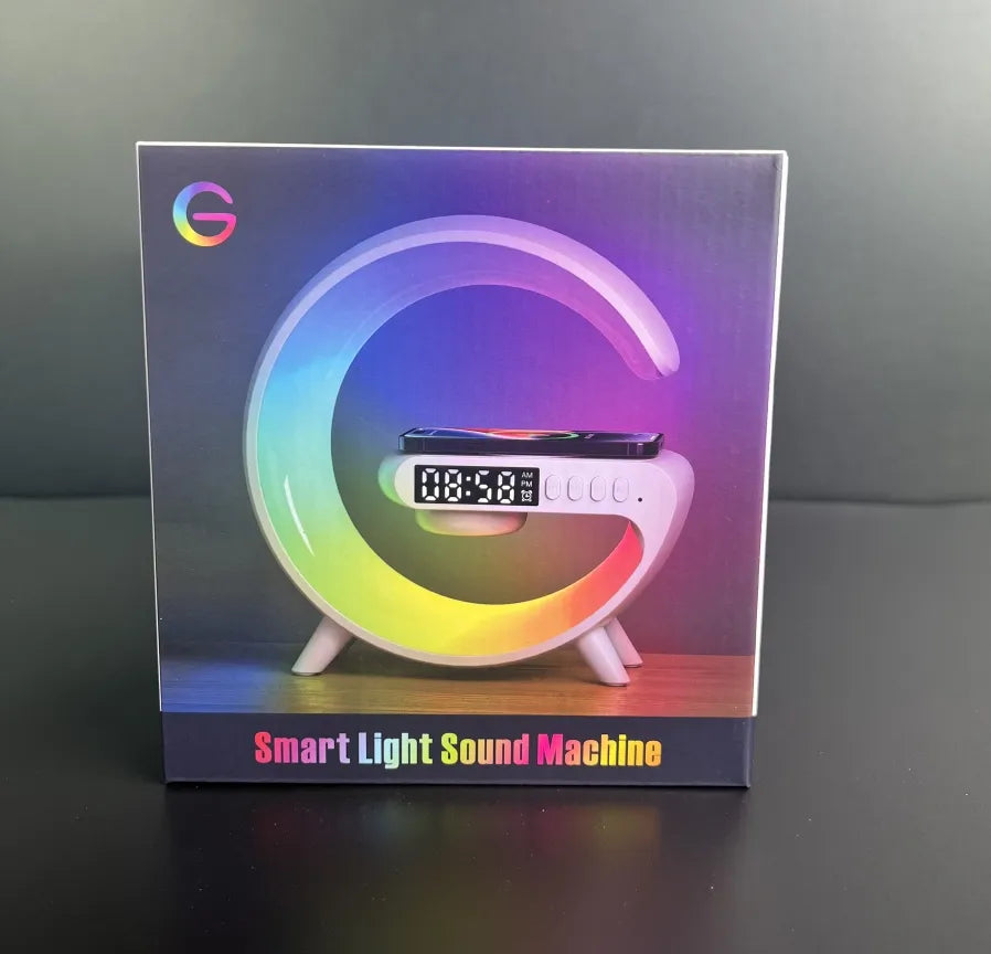 Smart G Light Bluetooth Audio 15W Wireless Charger Three-in-one Alarm Clock RGB Colorful Atmosphere Light APP Control Lamp